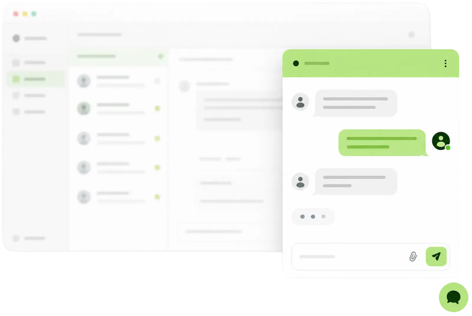 Initio live chat conversation answering a visitor in real time